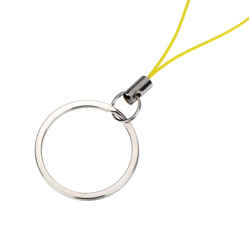 Bememo 20 Pieces Nylon Keychain Lanyard for USB Flash Drive Key Fob Lanyard with Color Strap String Bulk Short Key Ring Loop for ID Card Mp3 Player Keys Cellphone Keychain, 4 Colors - Image 3